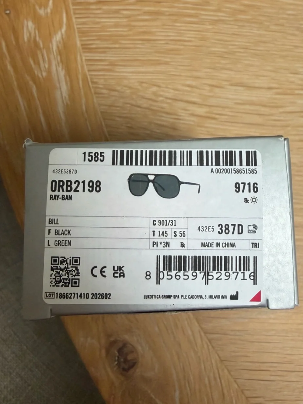Ray-Ban RB2198 BILL Sunglasses